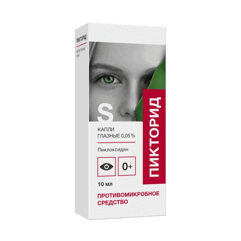 Пикторид-СОЛОфарм капли глазные 0,05% фл.-кап.10 мл 1 шт дорзоламид сз капли глазные 20 мг мл 5 мл