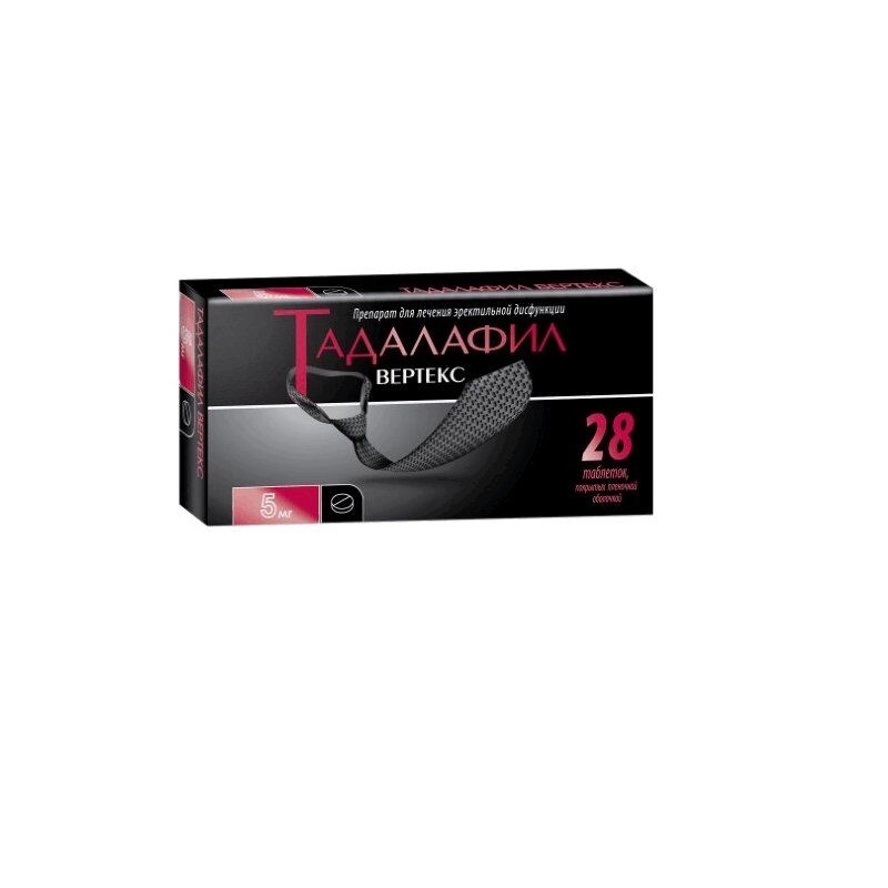 Изображение товара Тадалафил-ВЕРТЕКС 5 мг таблетки 28 шт для эректильной дисфункции
