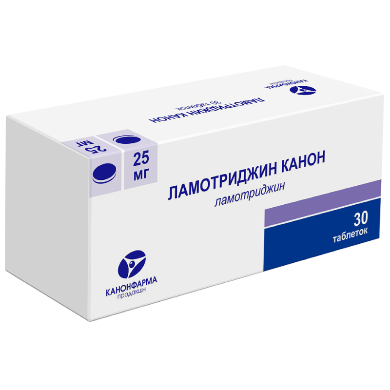 Изображение товара Ламотриджин Канон 25 мг таблетки 30 шт