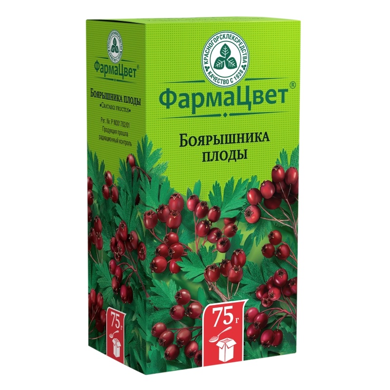 

Боярышника плоды 75 г