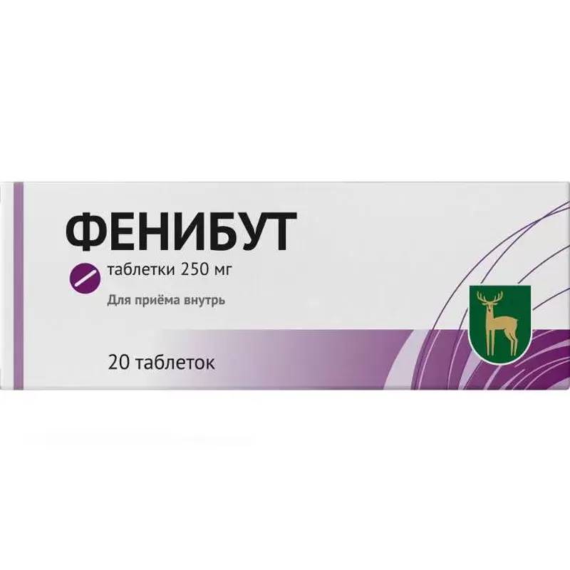 Изображение товара Фенибут 250 мг таблетки 20 шт