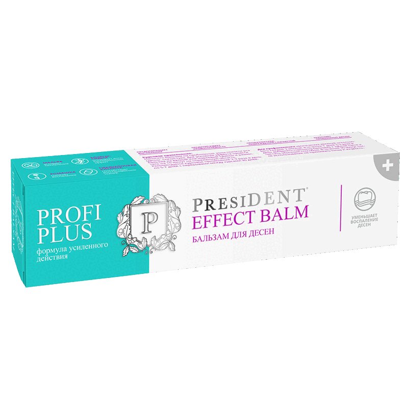 

PresiDENT Profi Plus Effect Balm Бальзам для десен уменьшающий воспаление пародонта 30 мл