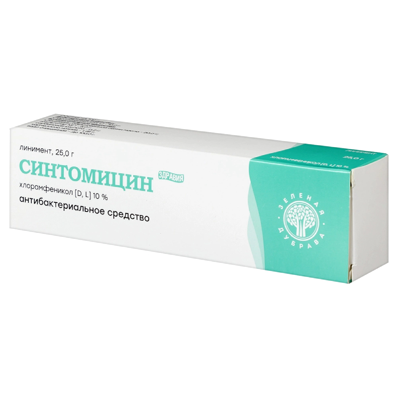

Синтомицин 10% линимент для наружного применения 25 г 1 шт