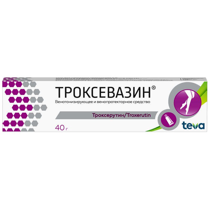 Изображение товара Троксевазин 2% гель для наружного применения 40 г