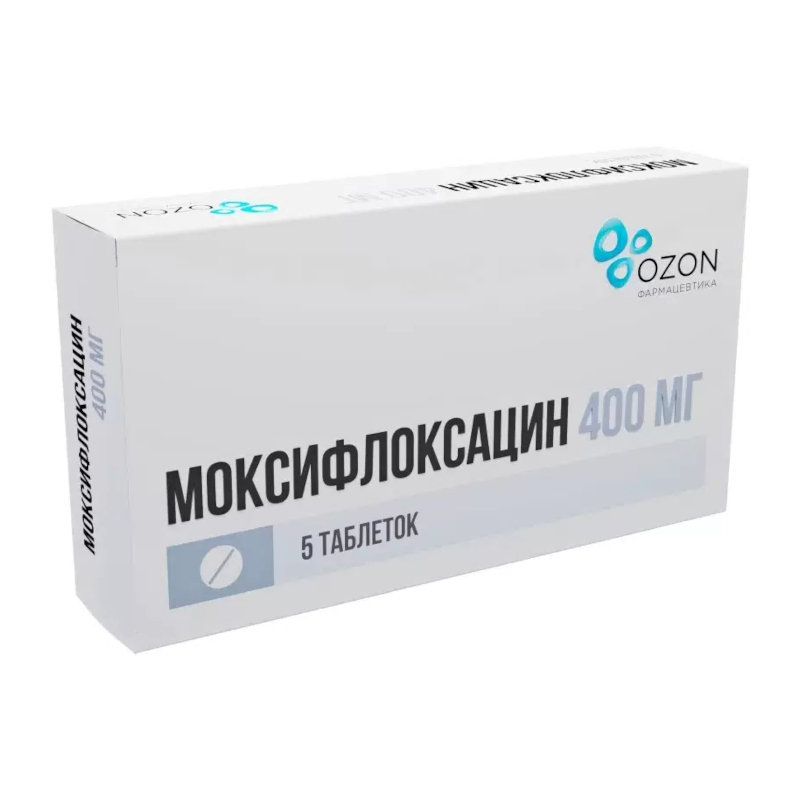 Изображение товара Моксифлоксацин 400 мг таблетки 5 шт