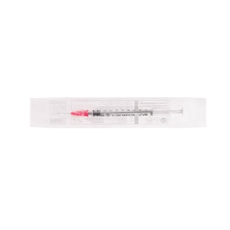 PL Шприц одноразовый инсулиновый 1 мл 1 шт иглы bd micro fine плюс для шприц ручки 32g 0 23х4мм одноразового использования 100шт 320520
