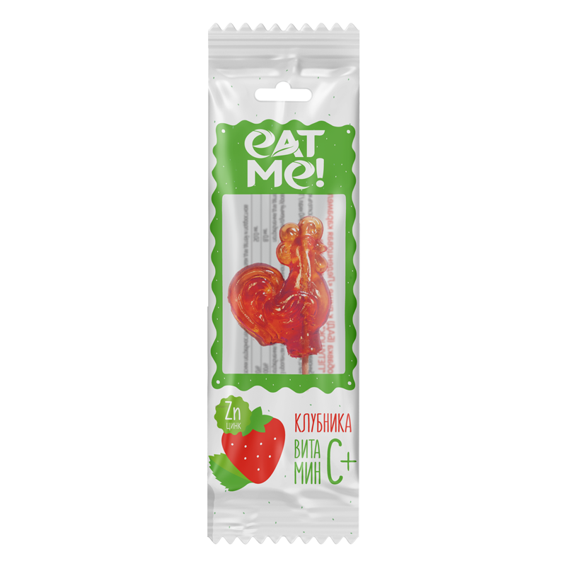 Eat Me!/Ямми Карамель леденцовая Цинк-Витамин С-Клубника 17 г