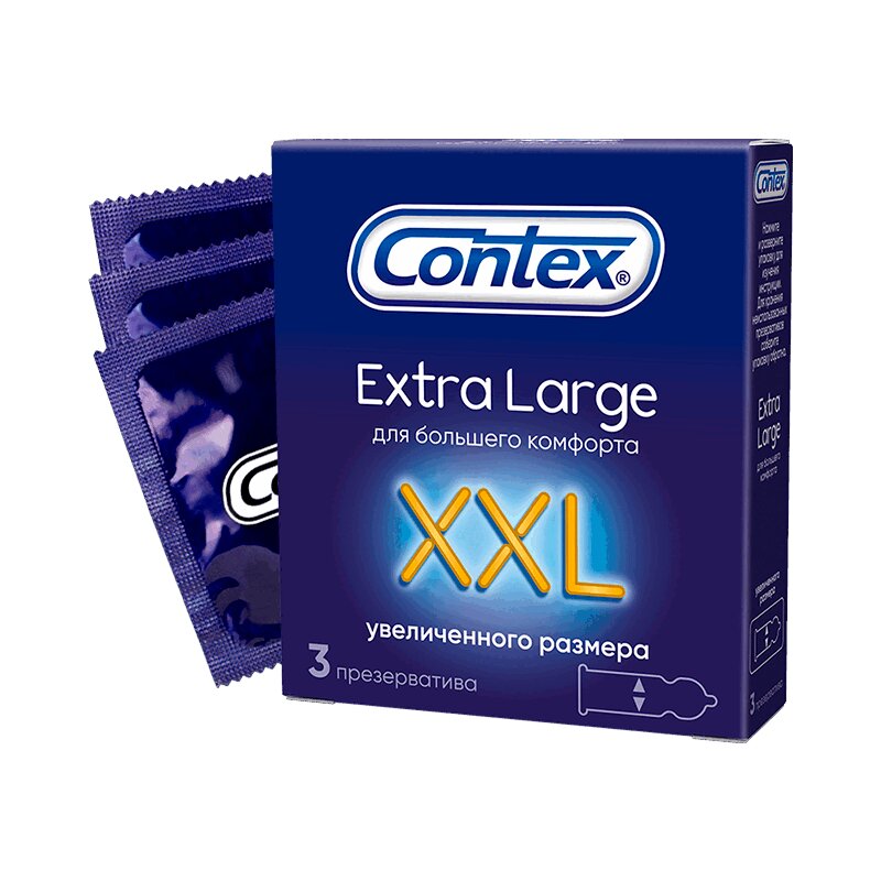 Contex Экстра Ладж Презервативы 3 шт contex классик презервативы 18 шт