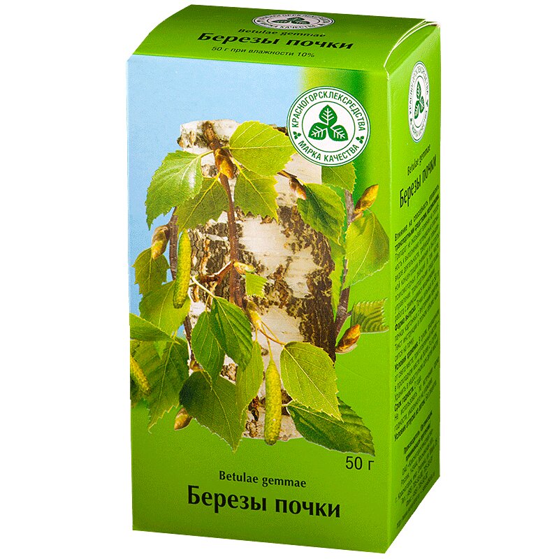 Изображение товара Березы почки 50 г натуральный фитопрепарат для снятия отеков и поддержки почечной функции