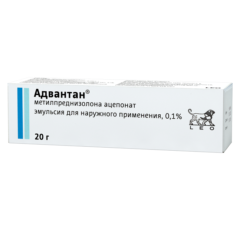 Адвантан эмульсия 0,1% туба 20 г 1 шт адвантан мазь 0 1% туба 50 г 1 шт