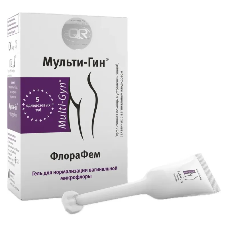 Изображение товара Мульти-Гин ФлораФем Гель для нормализации влагалищной микрофлоры 5 мл 5 шт