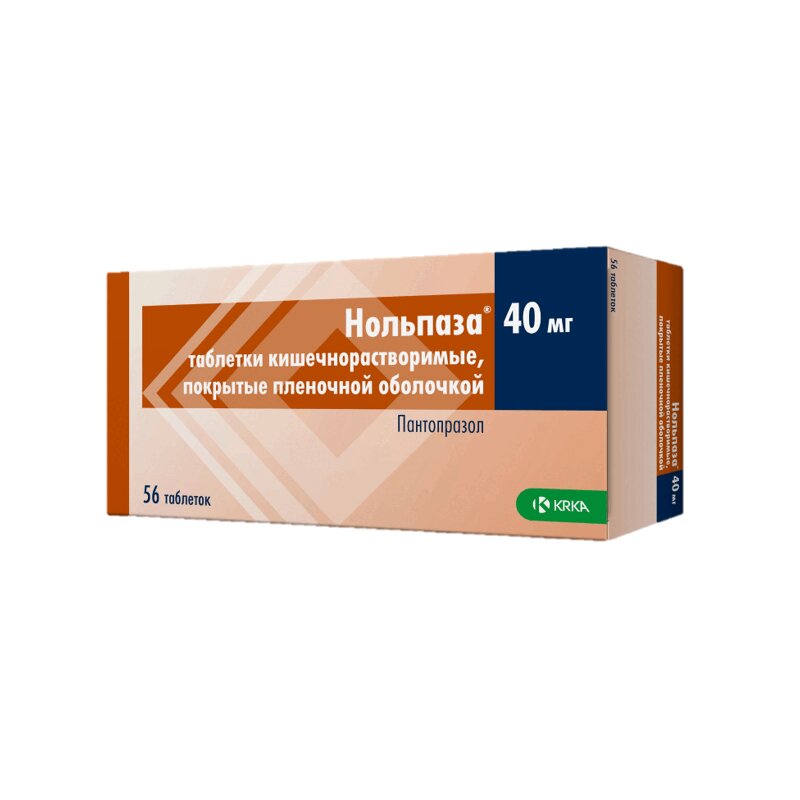 Изображение товара Нольпаза 40 мг таблетки 56 шт