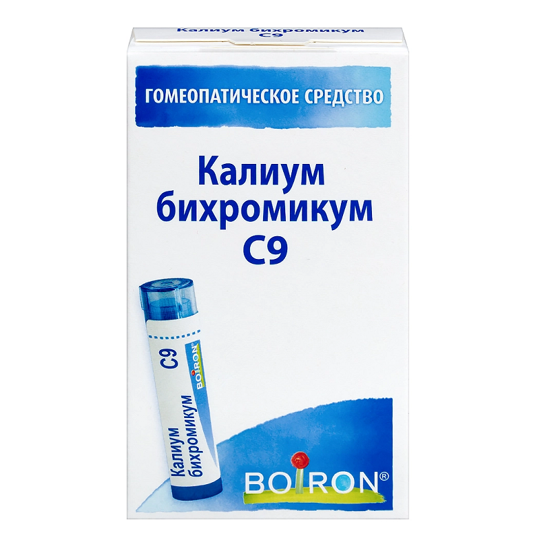 Изображение товара Калиум бихромикум С9 гранулы 4 г - французский препарат для лечения и профилактики