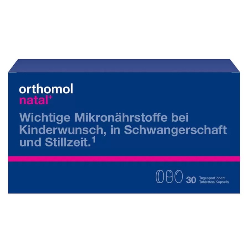 Ортомол Натал Плюс набор таб.+капс.30 шт ортомол натал набор пор капс 30 шт