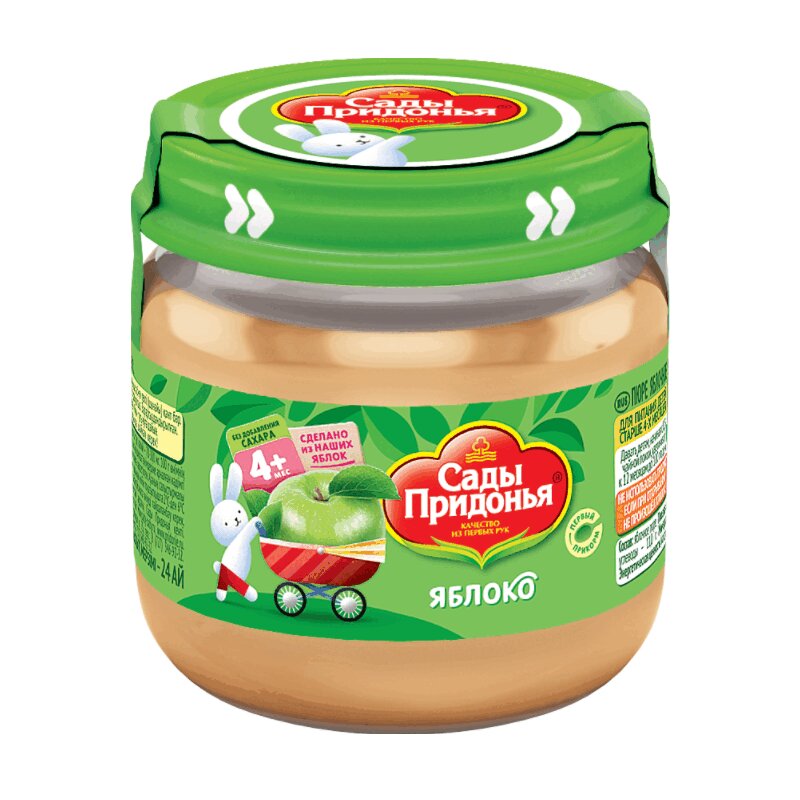 

Сады Придонья Пюре Яблочное (стекло) 120г