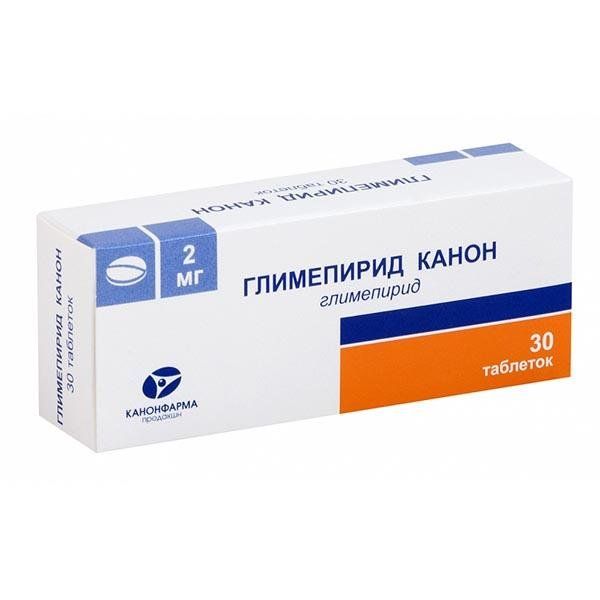 Изображение товара Глимепирид Канон 2 мг таблетки 30 шт для контроля сахара при диабете