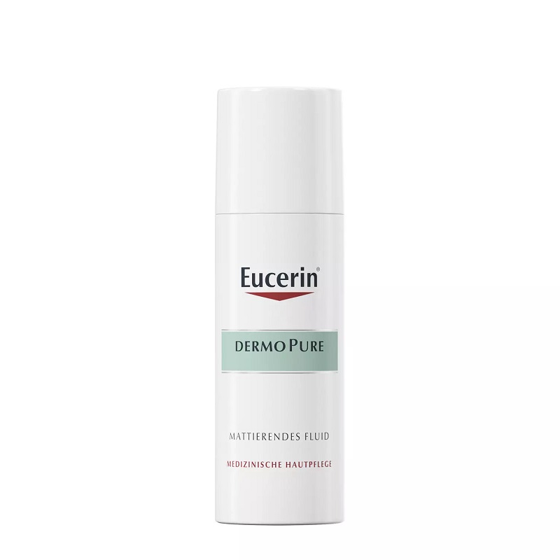 Eucerin ДермоПьюр Флюид матирующий для проблемной кожи увлажняющий 50 мл plum дневной крем для лица матирующий экстрактами ромашки и белого чая и spf 50