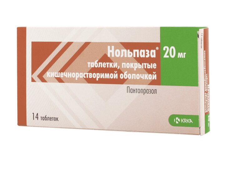 Изображение товара Нольпаза 20 мг таблетки 14 шт