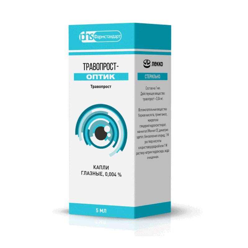 Изображение товара Глазные капли травопрост-Оптик 0,004% 5 мл для снижения внутриглазного давления
