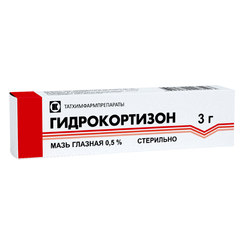 

Гидрокортизон 0,5% мазь глазная 3 г