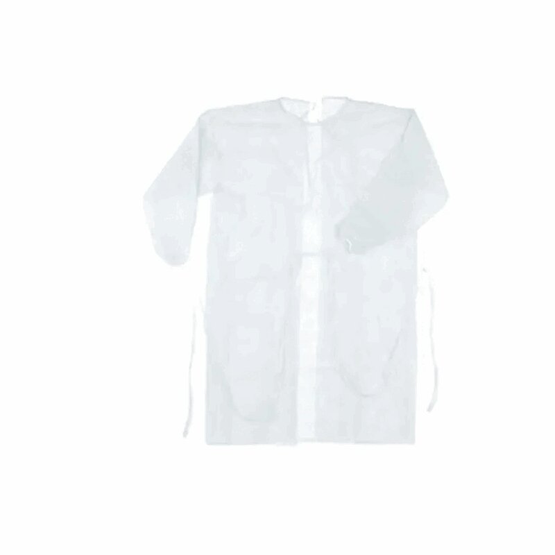 Изображение товара Хирургический халат стерильный 52-54, 140 см, белый, спанбонд 25 г/м²