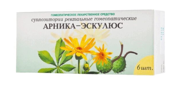 Изображение товара Арника-Эскулюс суппозитории ректальные гомеопатические 6 шт