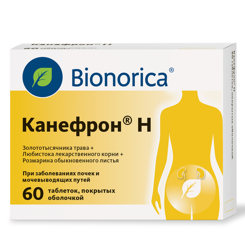 Изображение товара Канефрон Н таблетки 60 шт натуральный препарат для лечения мочевыводящих путей