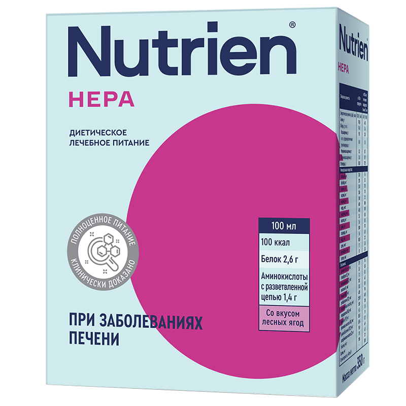 Изображение товара Нутриэн Гепа диетическое питание Лесные ягоды 350 г для пациентов с печеночной недостаточностью