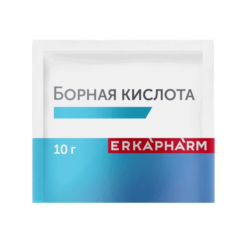 

Эркафарм Борная кислота с тальком порошок для наружного применения 10 г 1 шт
