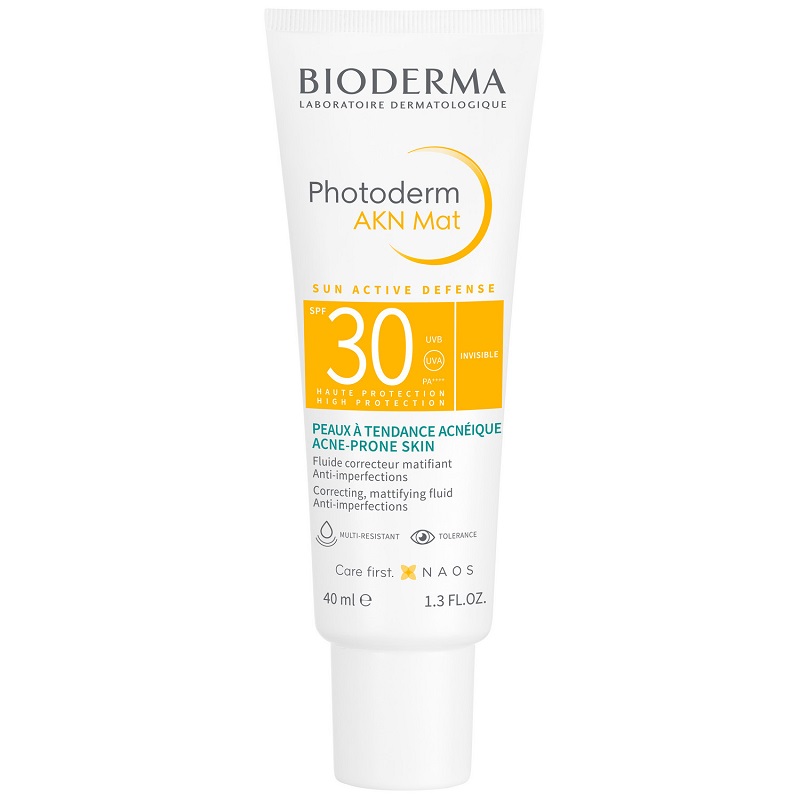 

Bioderma Photoderm AKN Mat Эмульсия солнцезащитная SPF 30 матирующая 40 мл