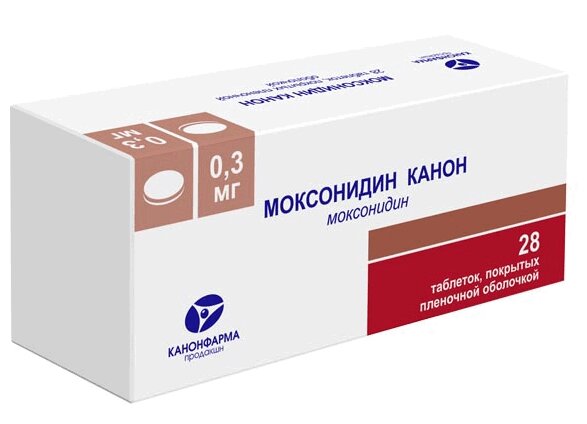 Изображение товара Моксонидин Канон 0,3 мг таблетки 28 шт