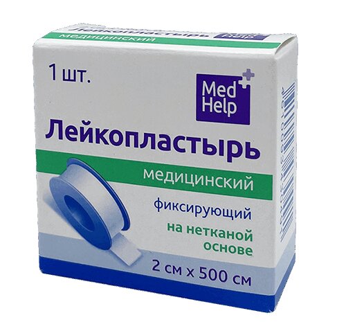 

MedHelp Лейкопластырь фиксирующий на нетканой основе 2 см х 500 см