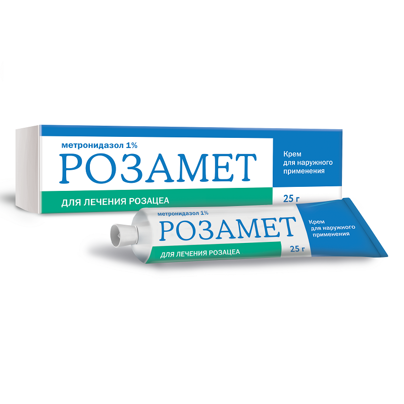 Изображение товара Розамет 1% крем для наружного применения при лечении розацеа 25 г