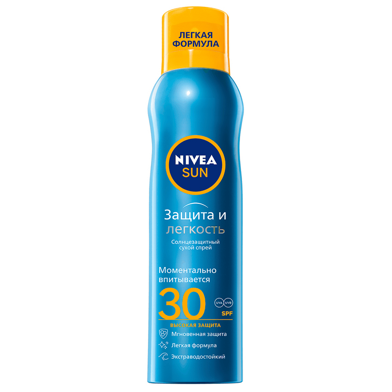 

Nivea Защита и легкость Спрей солнцезащитный SPF30 200 мл