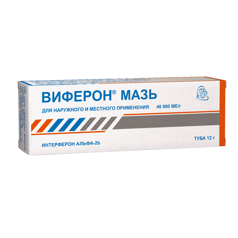 

Виферон 40 000 МЕ/г мазь 12 г