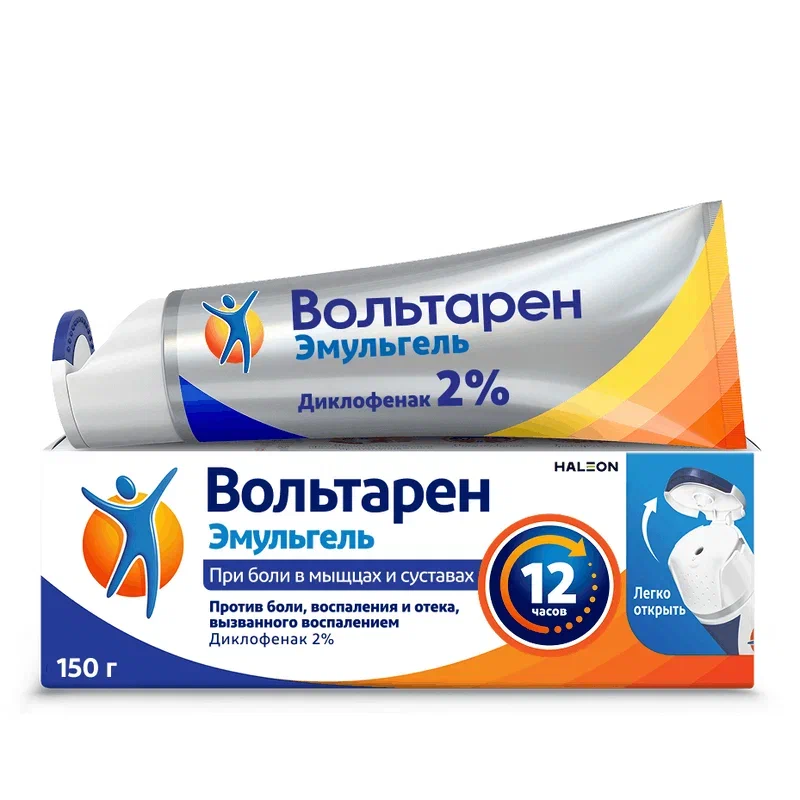 Изображение товара Вольтарен Эмульгель 2% гель для наружного применения 150 г Швейцария