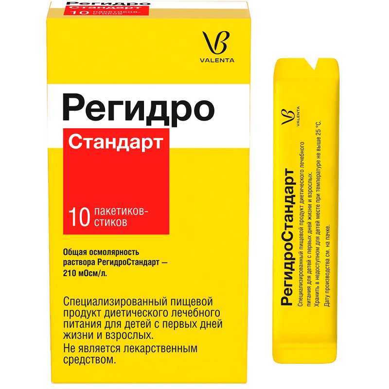Изображение товара РегидроСтандарт порошок для восстановления водно-электролитного баланса 10 шт