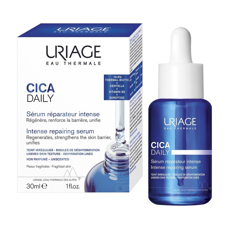 Изображение товара Успокаивающая регенерирующая сыворотка Uriage Cica Daily 30 мл для чувствительной кожи