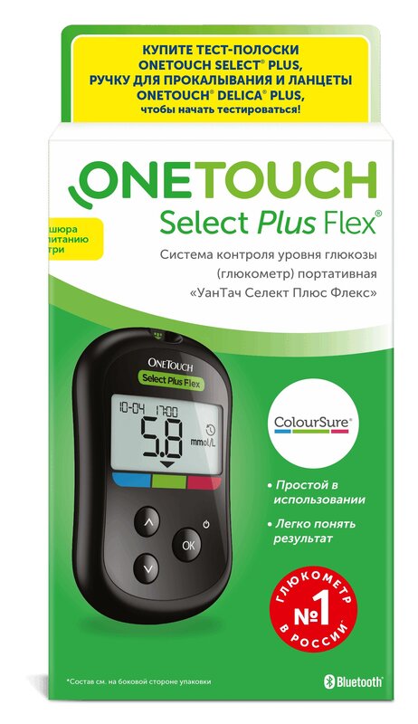 

One touch Селект Плюс Флекс Глюкометр