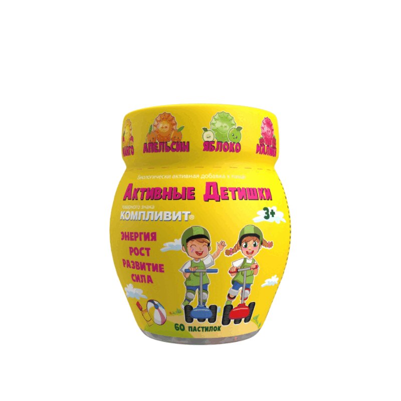 

Компливит АКТИВные детишки паст.жеват.60 шт