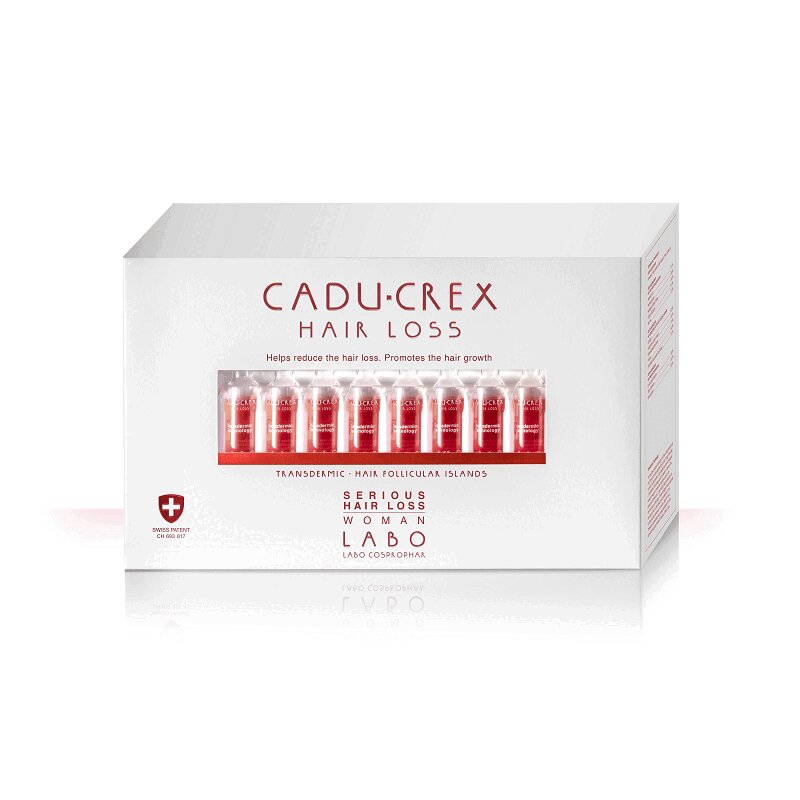 Изображение товара Кадукрекс Лосьон против выпадения волос для женщин, эффективное средство от облысения, 40 ампул