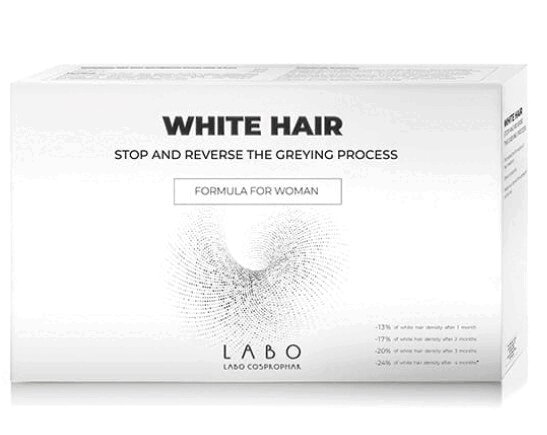 Изображение товара Средство для уменьшения седины LABO WHITE HAIR для женщин, ампулы 3,5 мл, 20 шт