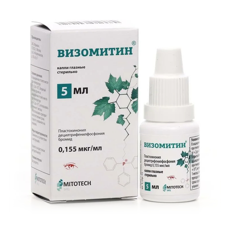 

Визомитин 0,155 мкг/мл капли глазные 5 мл