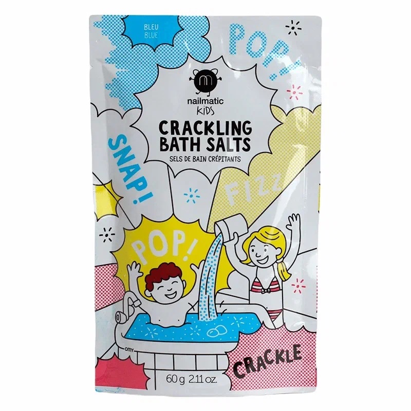 Изображение товара Набор соль-шипучка для ванны голубая 60 г натуральный эффект фейерверка