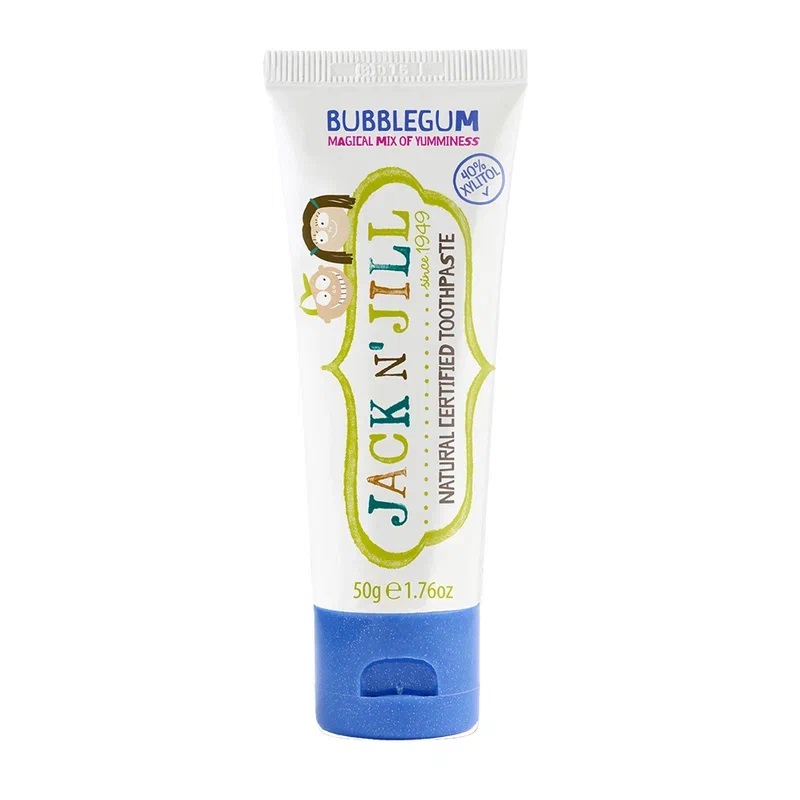 Jack N' Jill Паста зубная органическая Жевательная резинка 50 г curaprox be you everyday whitening toothpaste осветляющая зубная паста любитель конфет 60 мл