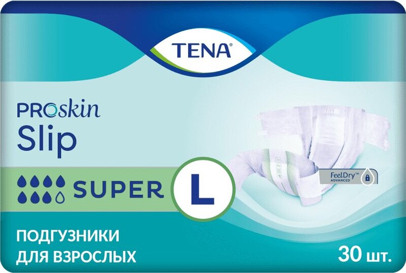 

Тена Слип Супер Подгузники для взрослых р-р L №30