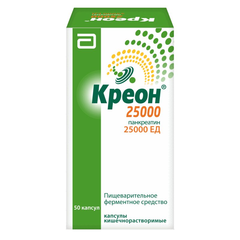 

Креон 25000 капсулы 50 шт