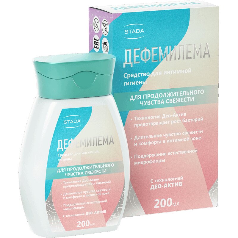 

Дефемилема Средство для интимной гигиены для продолжительного чувства свежести 200 мл