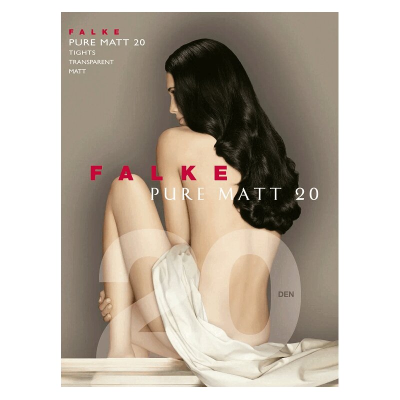 Изображение товара Фальке Пюр Мэт Колготки 20den р-р 2 черный мужские и женские