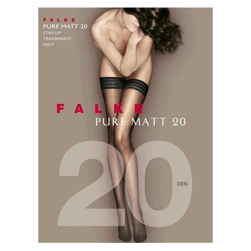 Изображение товара Фальке Пюр Мэт Чулки 20den р-р 2 черные Германия качество элегантность